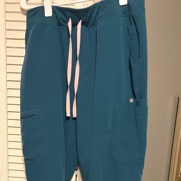 Figs Other - Figs Yola high waisted skinny scrub pants, Caribbean blue XL